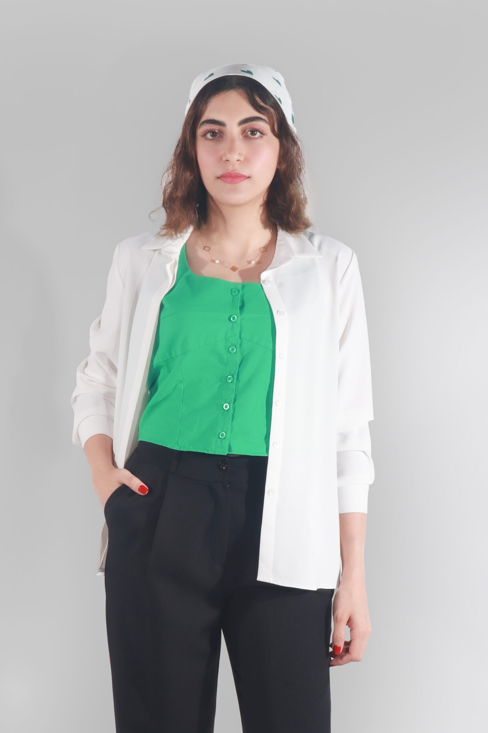 شومیز بیسیک کرپ کره‌ای