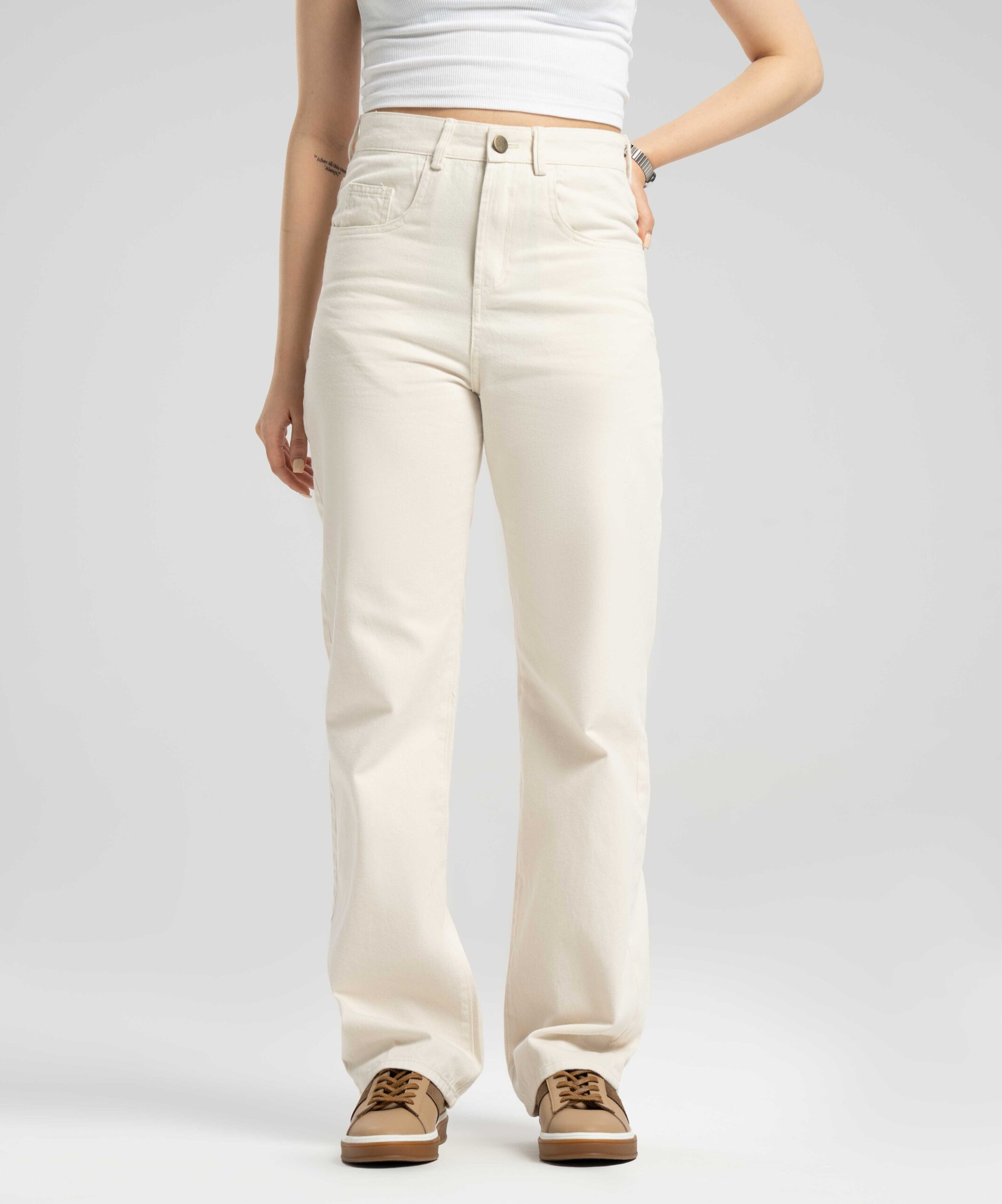 شلوار کتان بوی فرند CH06