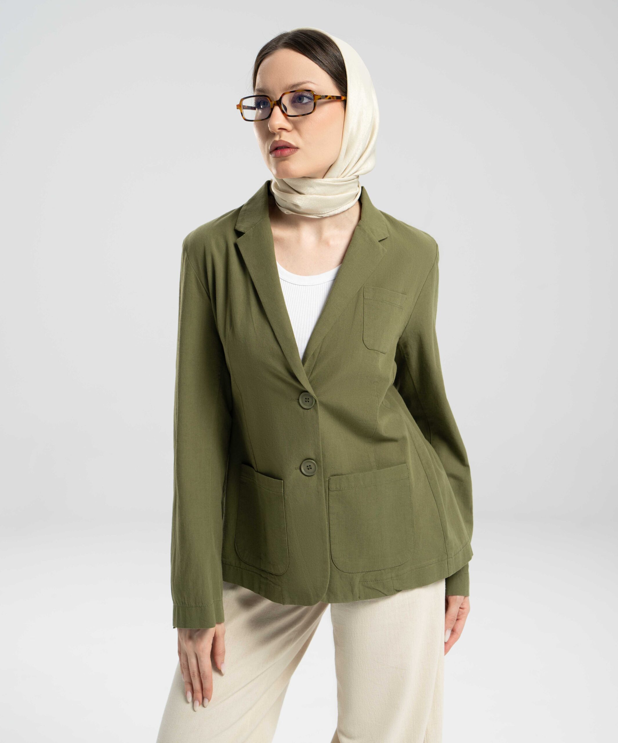 کت یقه انگلیسی سه جیب DR38