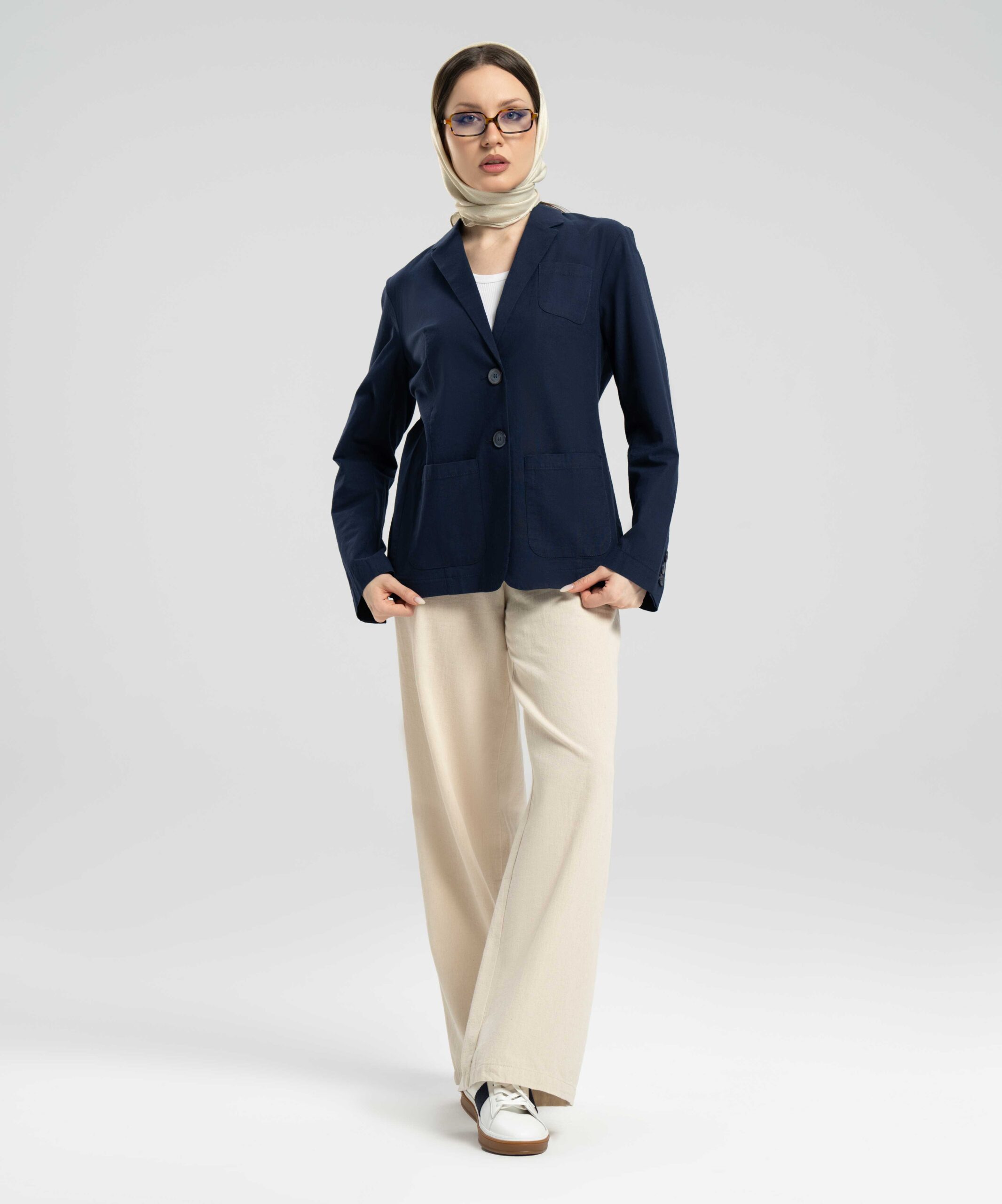 کت یقه انگلیسی سه جیب DR38