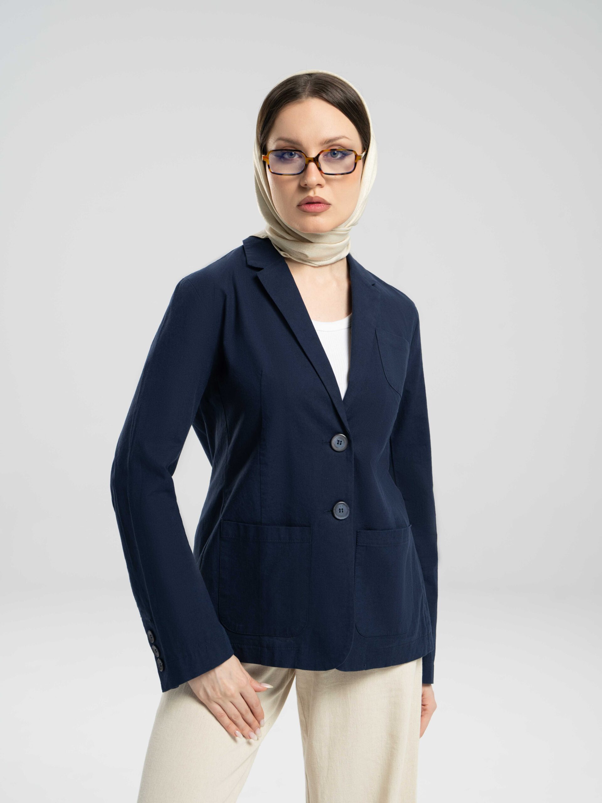 کت یقه انگلیسی سه جیب DR38