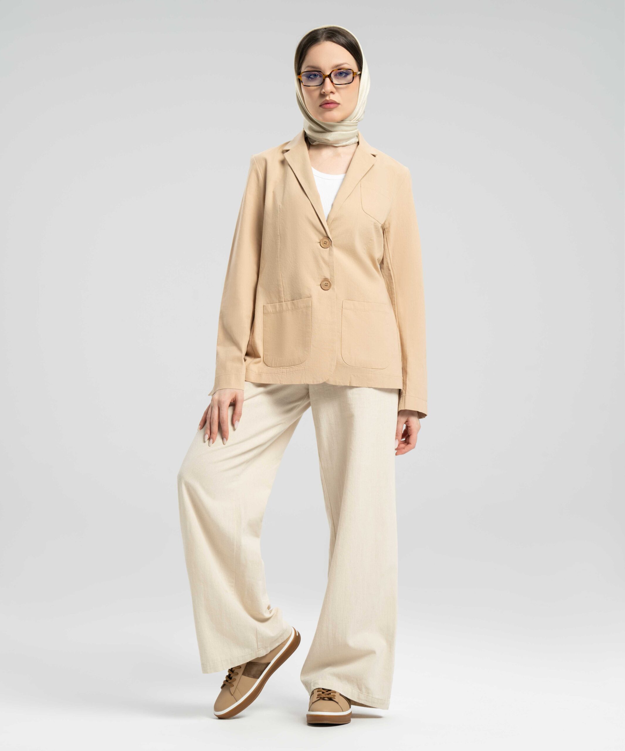 کت یقه انگلیسی سه جیب DR38