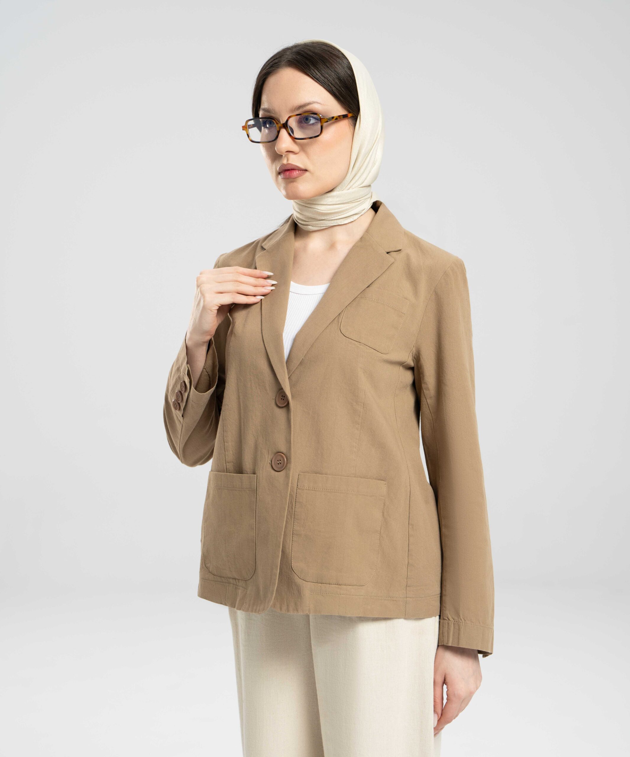 کت یقه انگلیسی سه جیب DR38