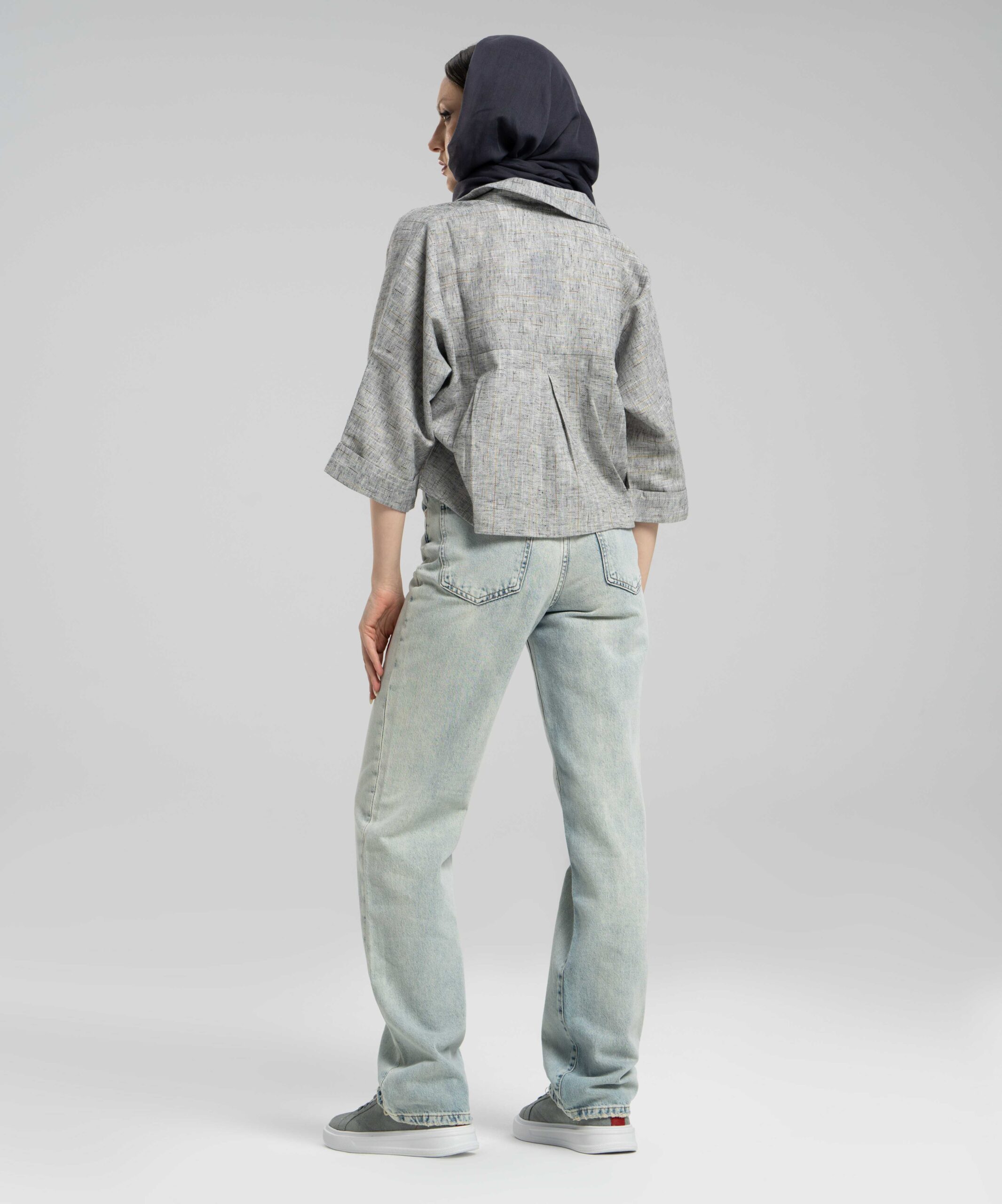 شومیز گرهای جیبدار DR37