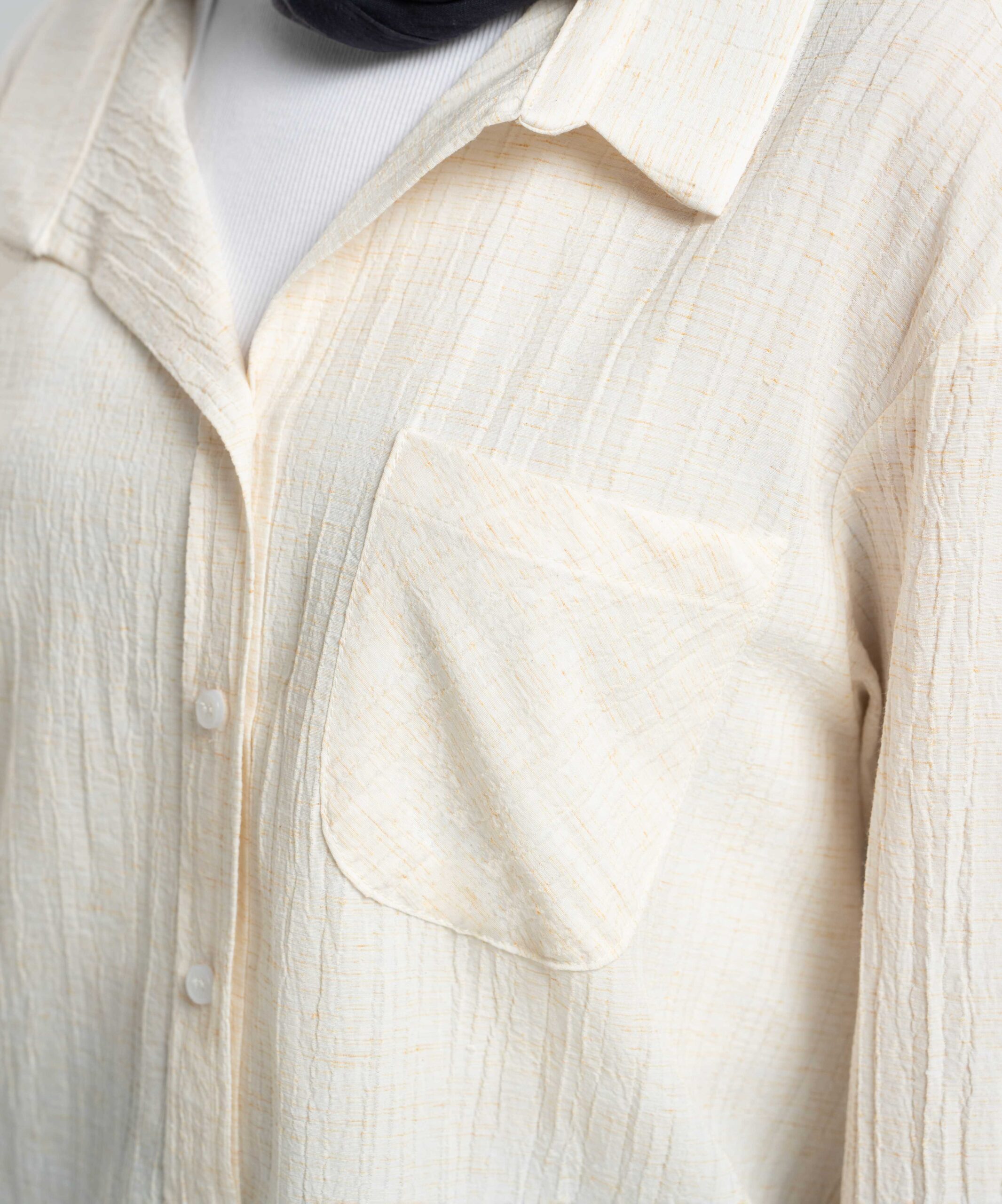 شومیز جیب دار پترن دار DR33