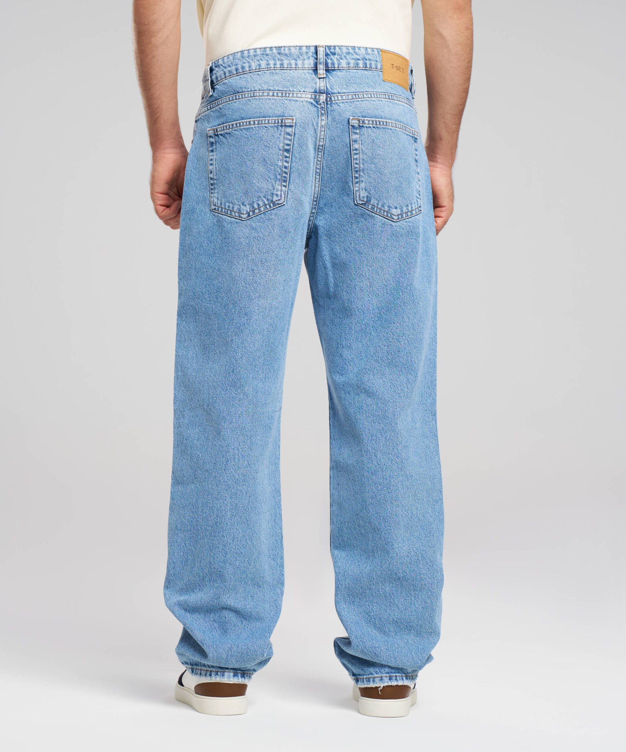 شلوار جین نیم بگ مردانه