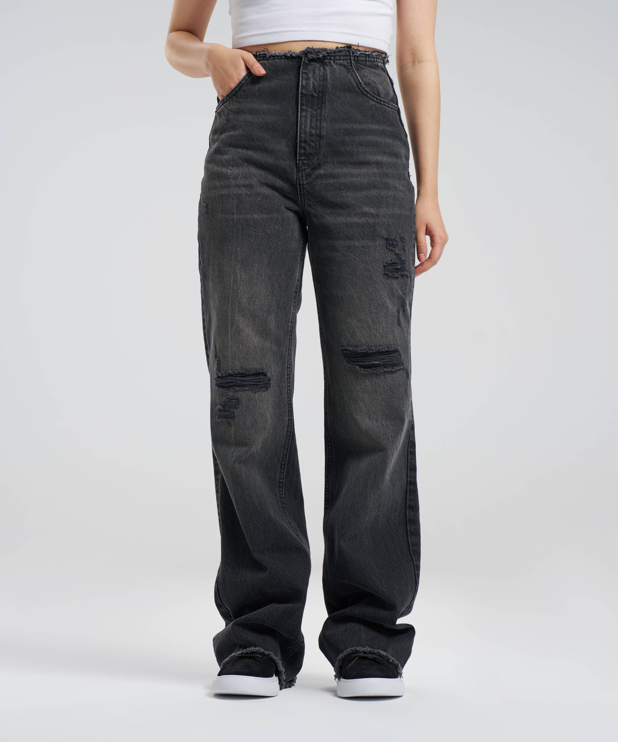 شلوار جین واید لگ