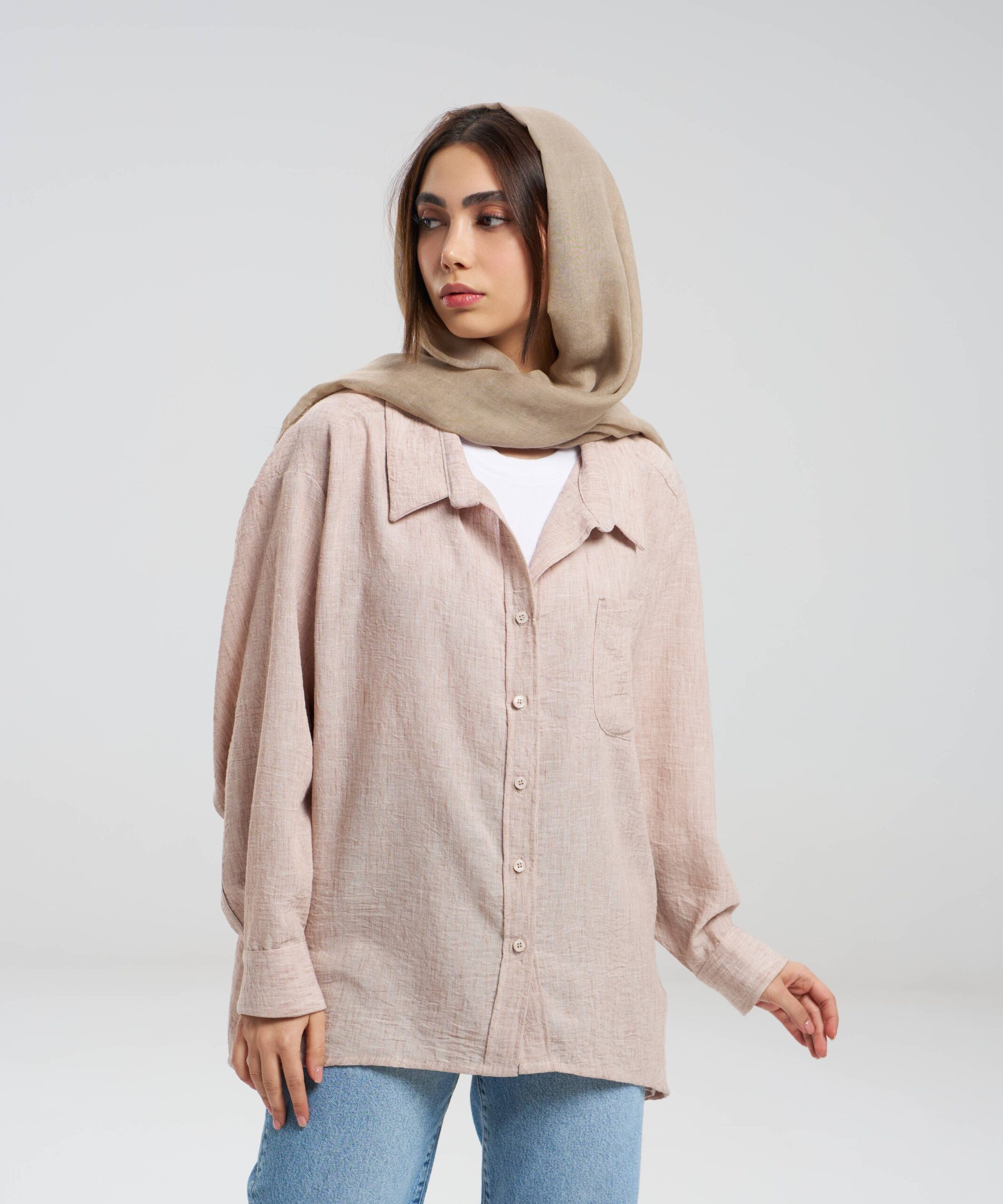 شومیز جیب دار ساده DR34