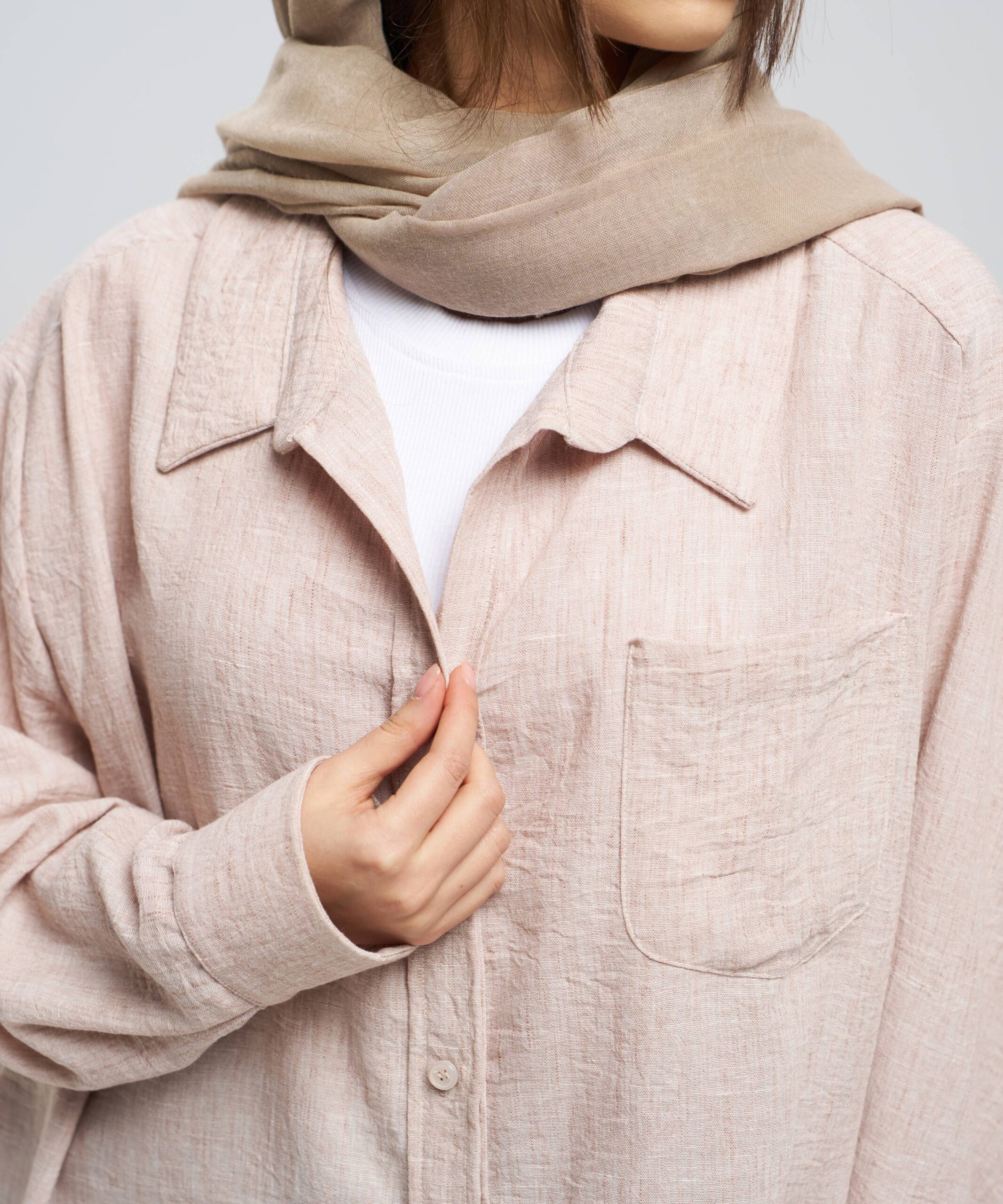 شومیز جیب دار ساده DR34