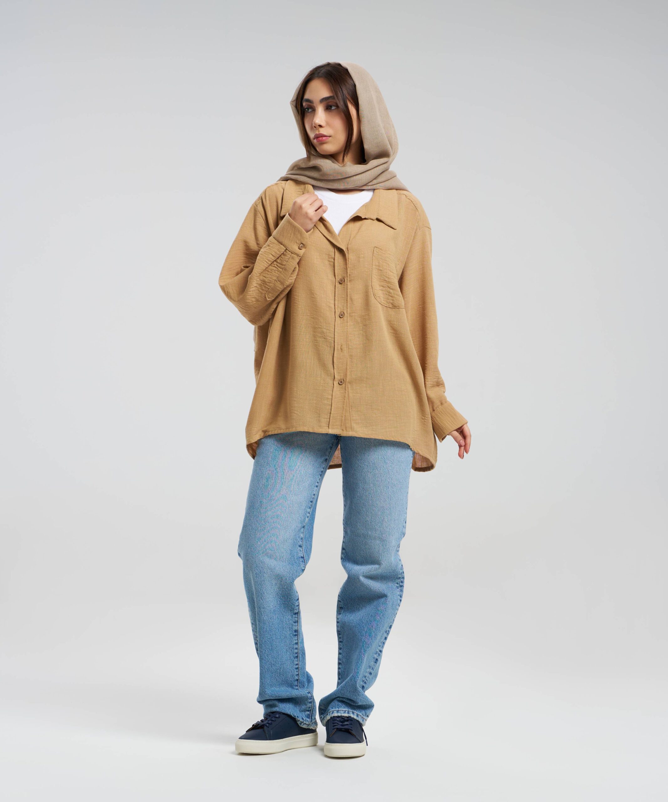 شومیز جیب دار ساده DR34