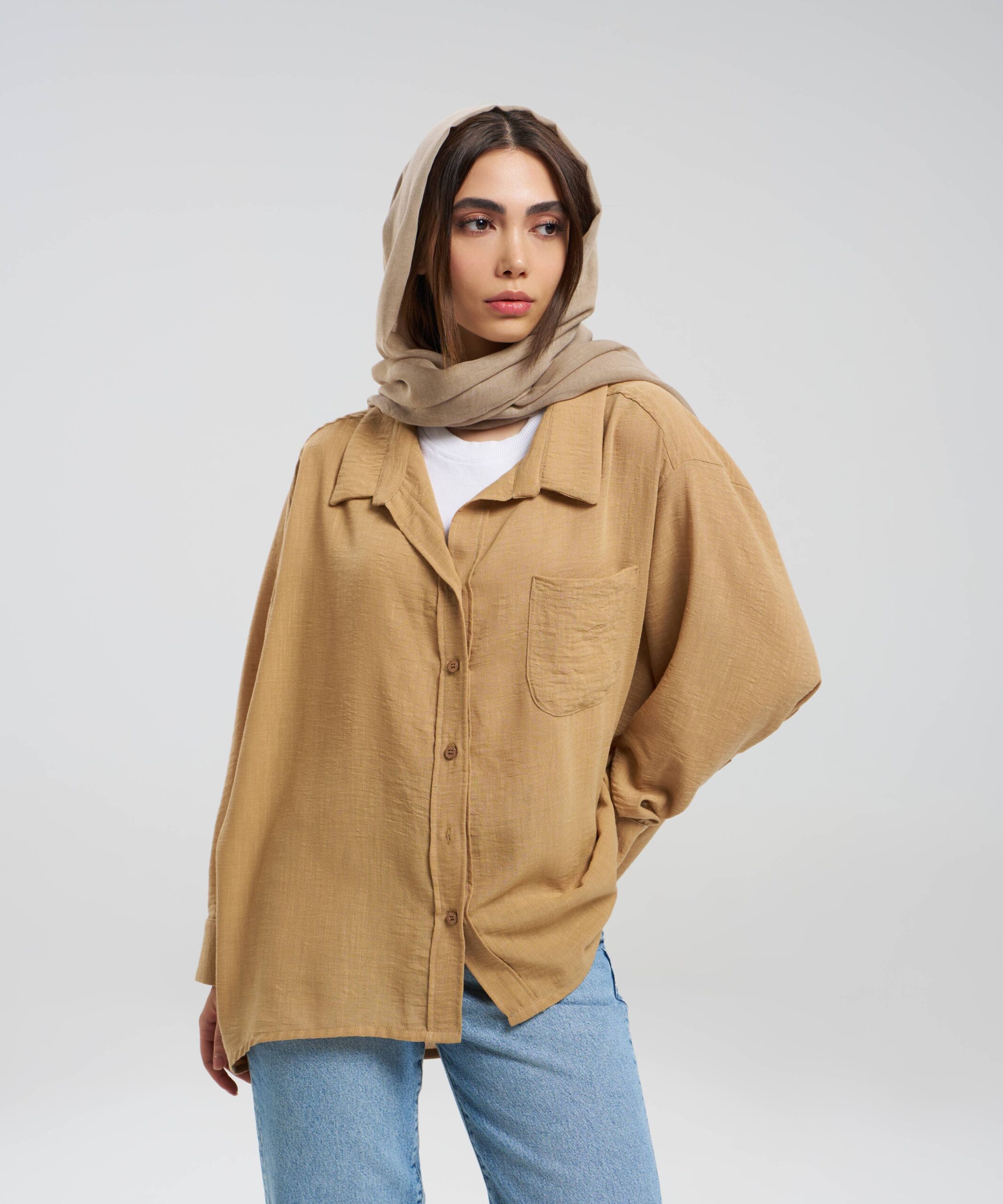 شومیز جیب دار ساده DR34