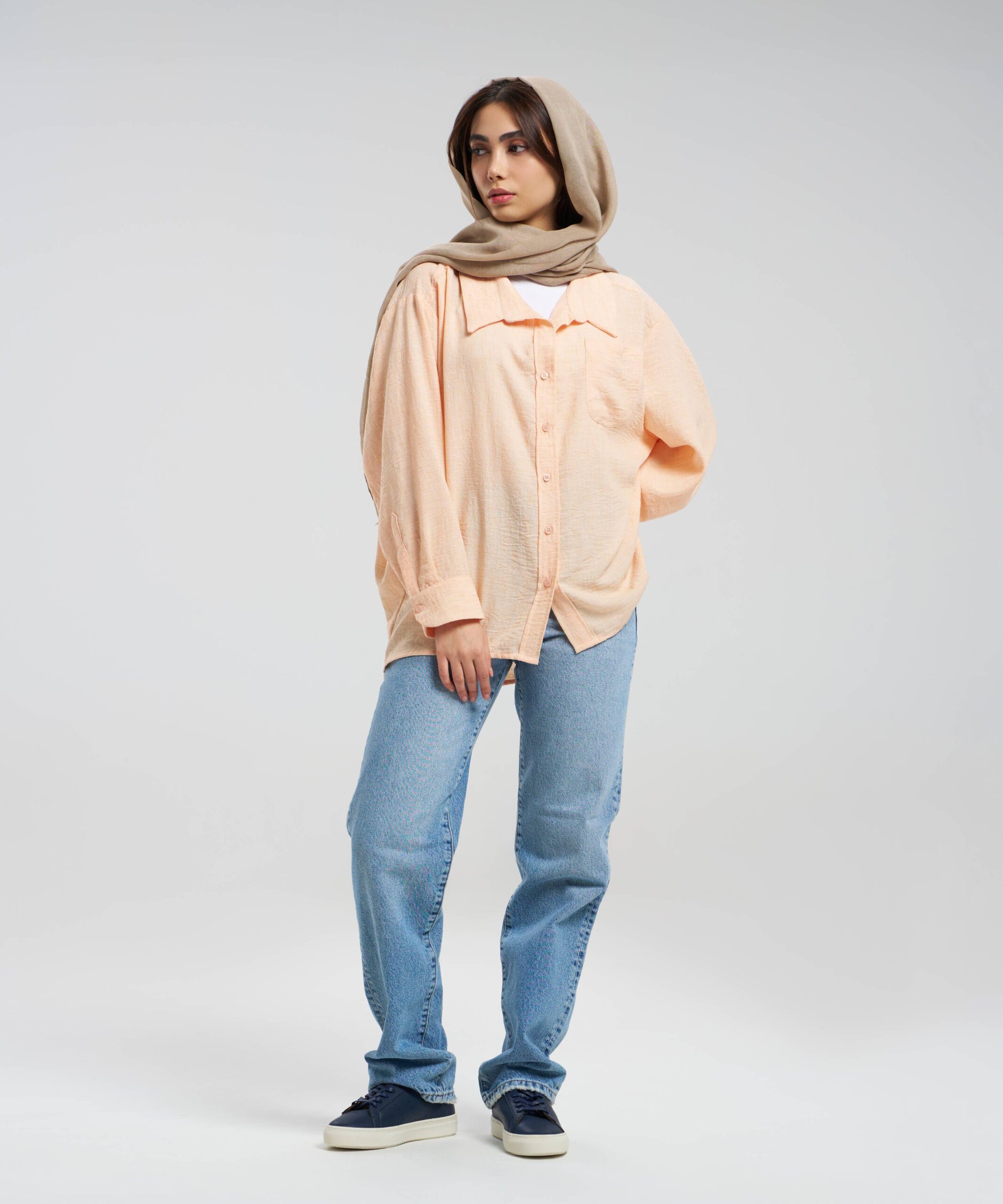 شومیز جیب دار ساده DR34