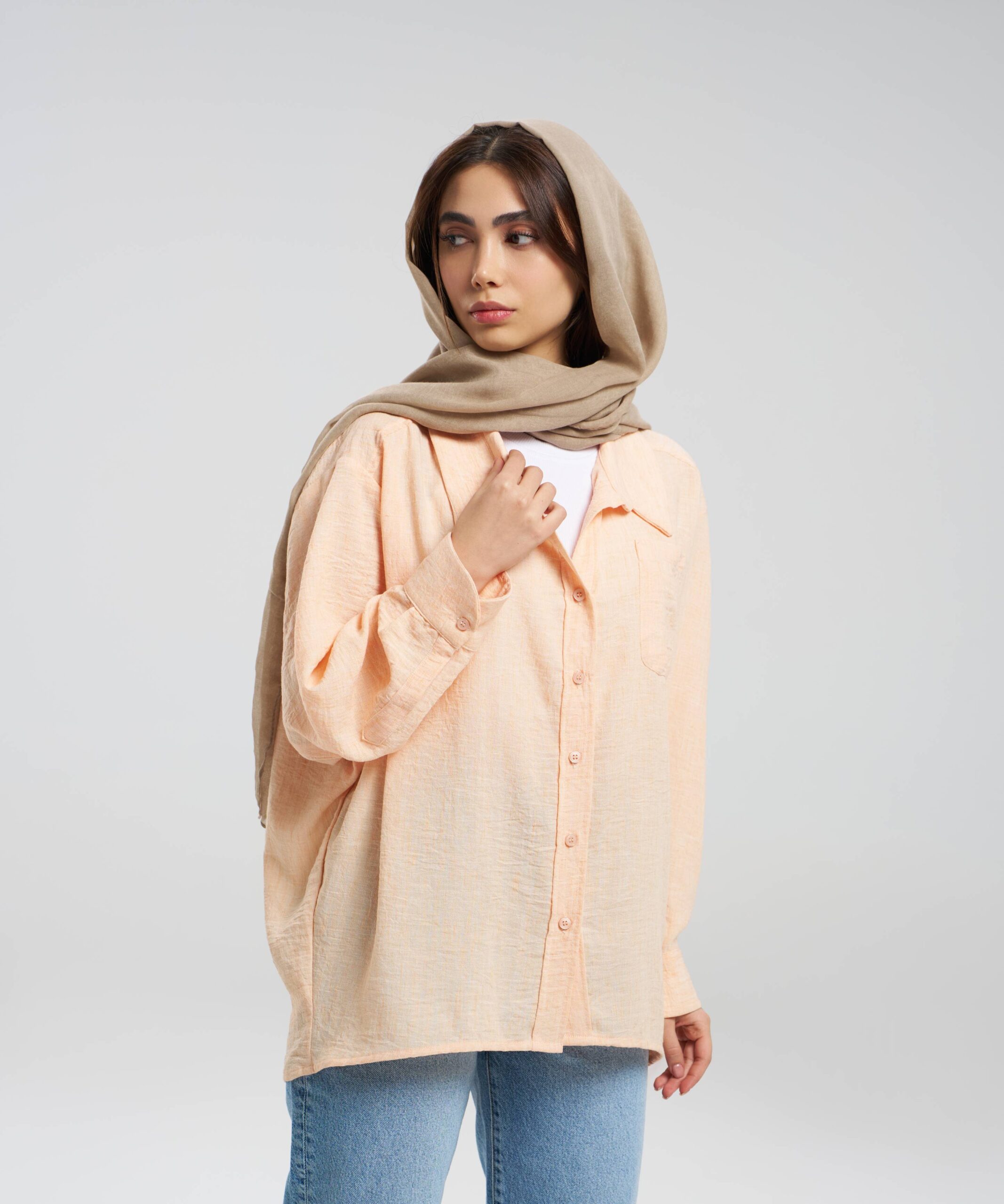 شومیز جیب دار ساده DR34